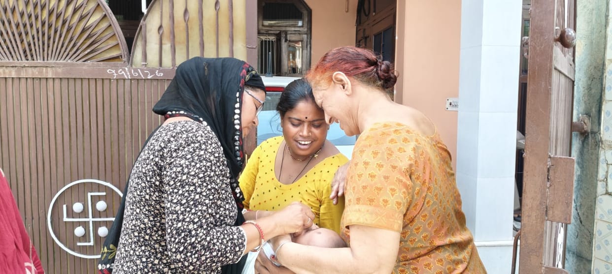 Anti-polio dose administered to 72 percent of children in two days.