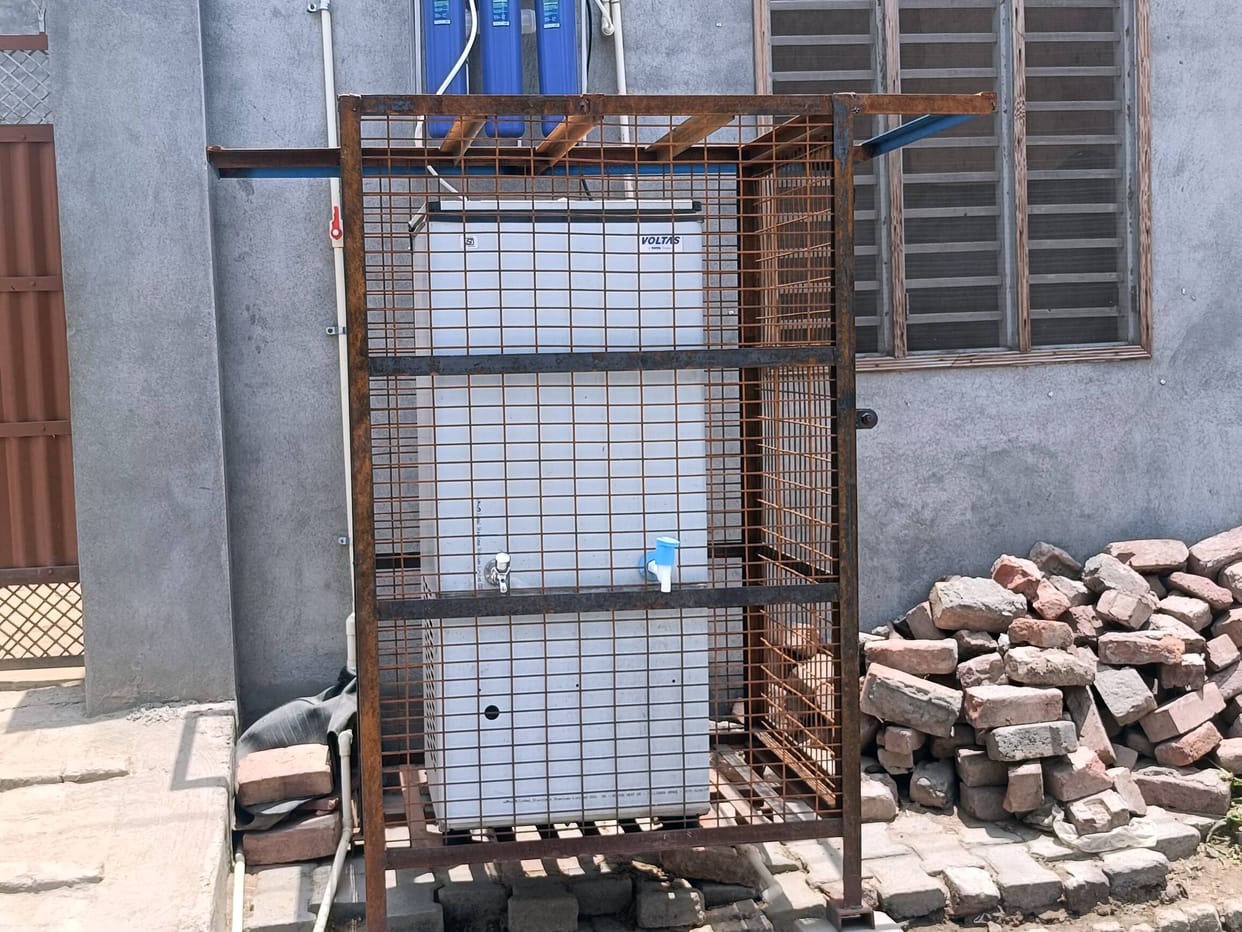 Panchayat installs three water coolers in Sedha Majra.