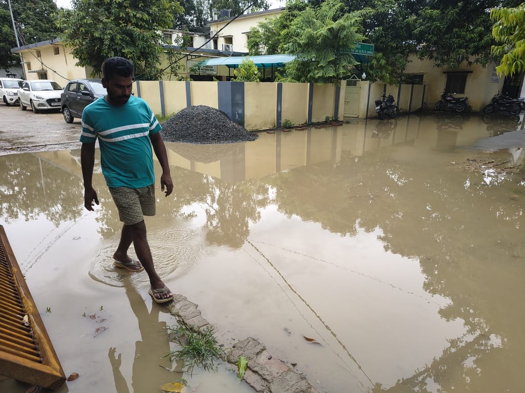 Rain brings relief from heat...waterlogging troubles