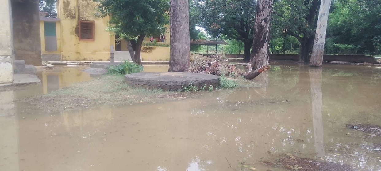 Heavy rain drenches the Terai region; farmers beam with joy.
