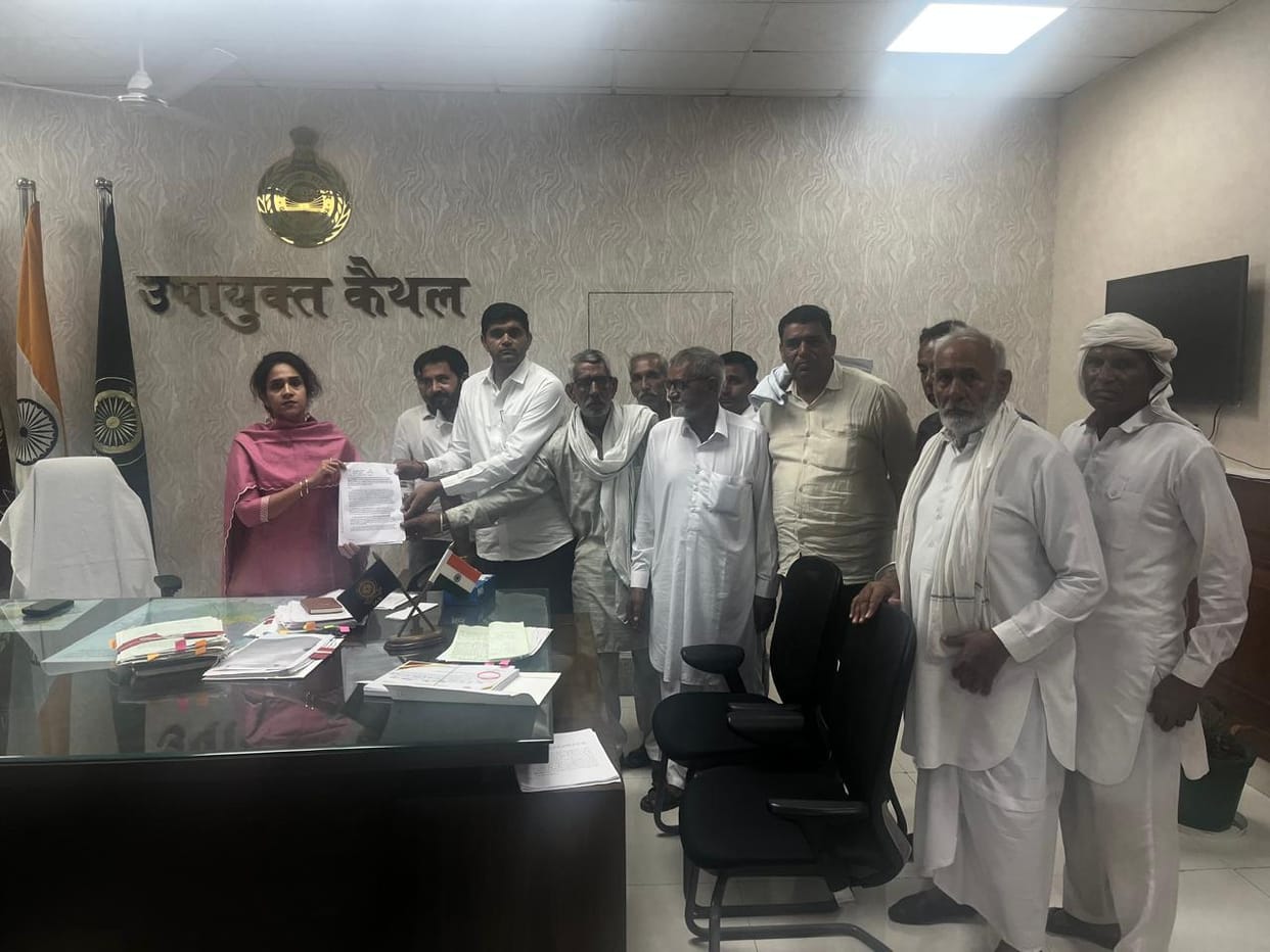 Villagers submitted a memorandum to the DC demanding the removal of the waste plant.