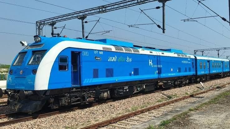 High speed trial of hydrogen train conducted between Bahadurgarh and Shakurbasti