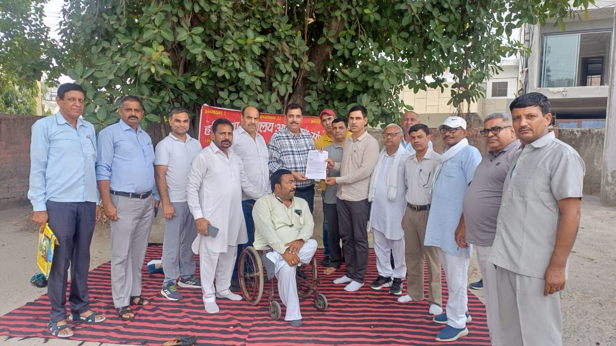 Teachers staged a hunger strike at the DEO office against the mandatory TET requirement.