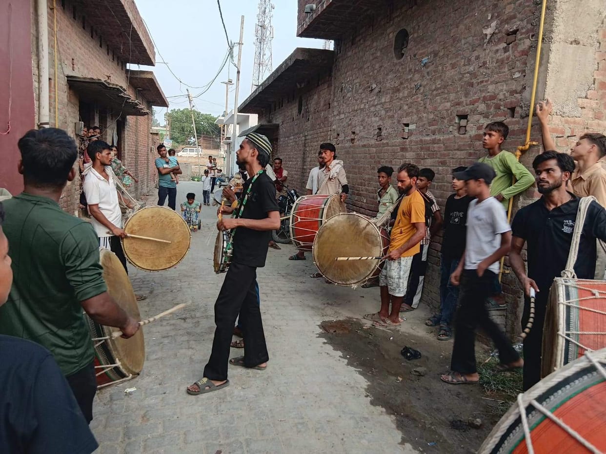 On Muharram, the call of Ya Hussain echoed during Taziadari and mourning processions.