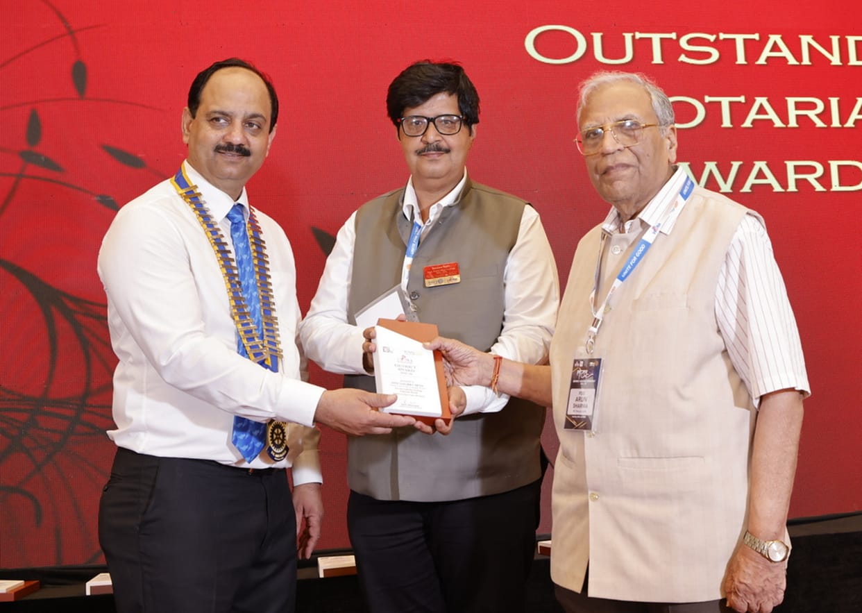 Rotary members honored