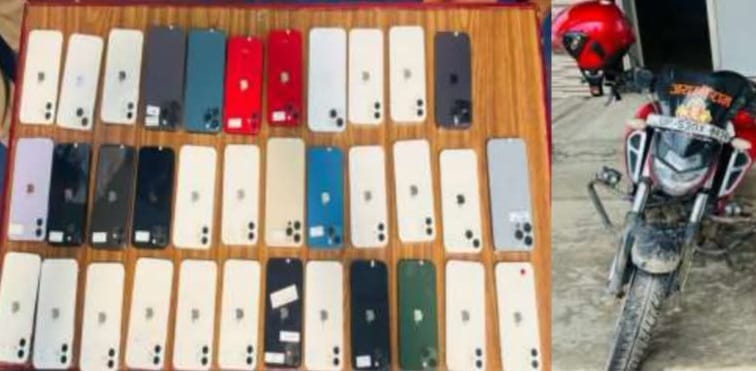 Mobile phone smuggling rises at the border; 73 iPhones seized in two days.