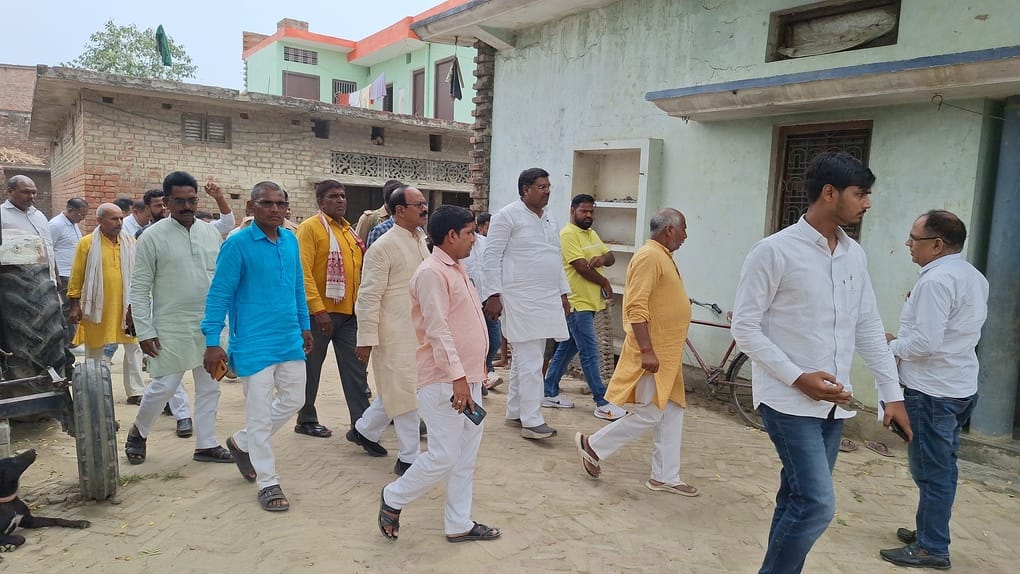 MLA meets parents after sisters drown to death.