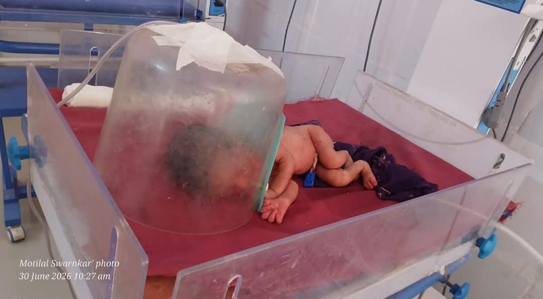 Newborn stuffed in a sack and dumped on a manure heap villagers rushed to the rescue after hearing the crying