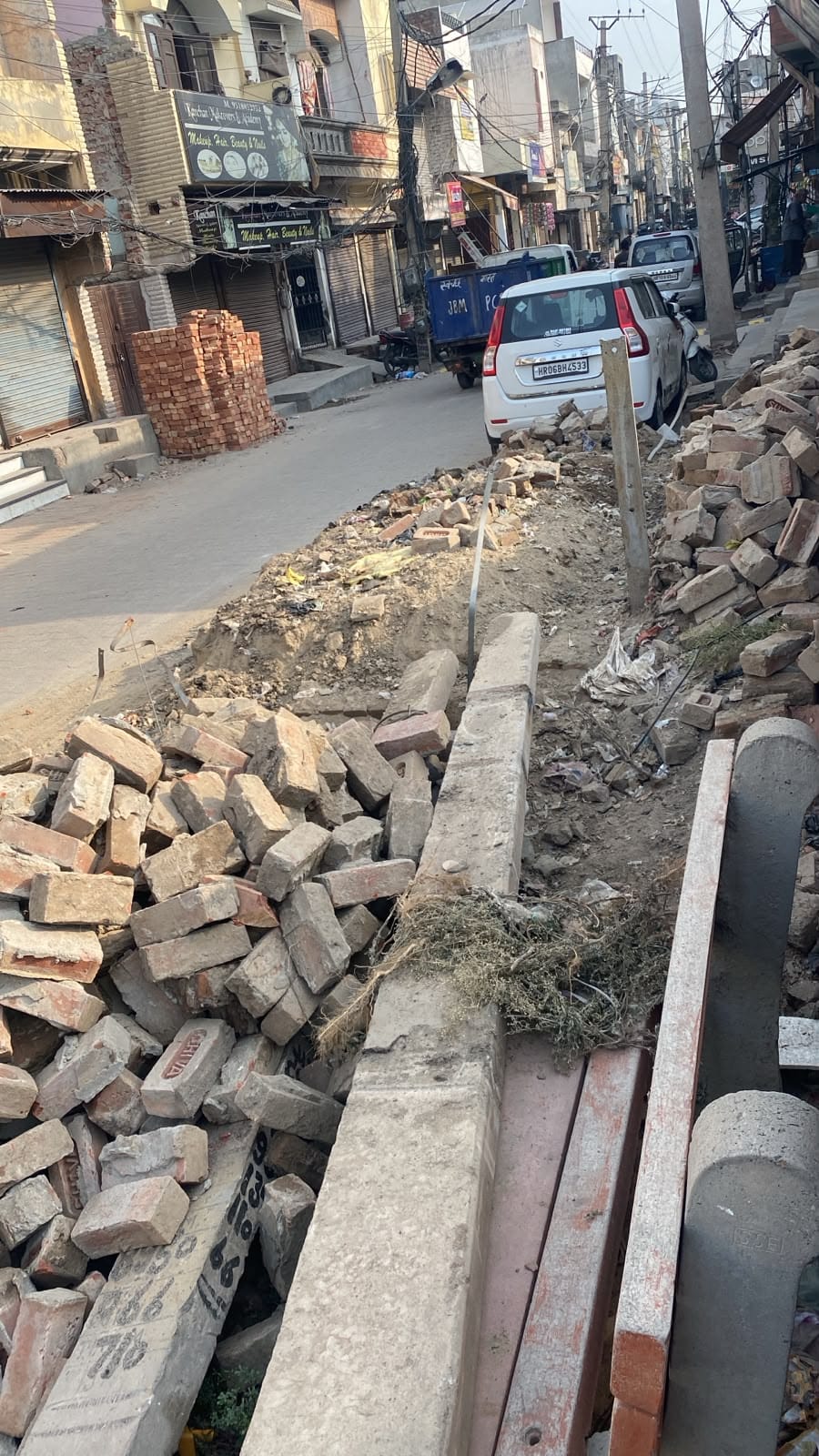 Transformers located in the middle of the road in Ashok Nagar market removed after 50 years.