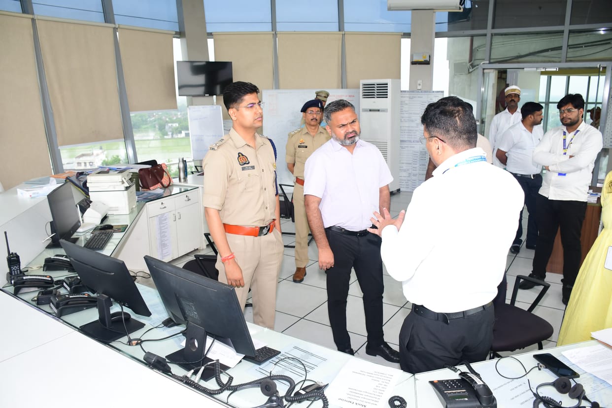 Anti-hijack mock drill conducted at the airport; security preparedness tested.