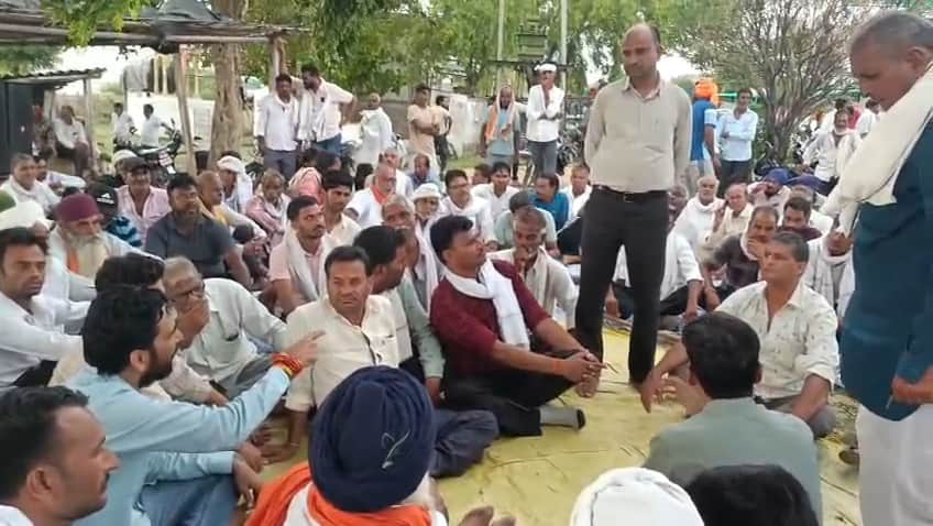 फसल बचाने को लेकर किसानों का महापड़ाव