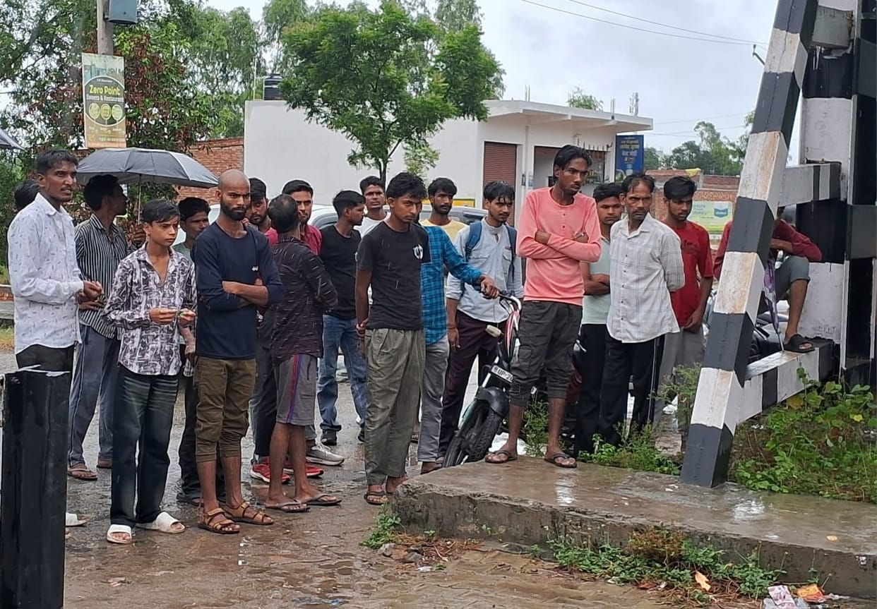 Villager dies after being hit by train; train remained halted for 22 minutes.