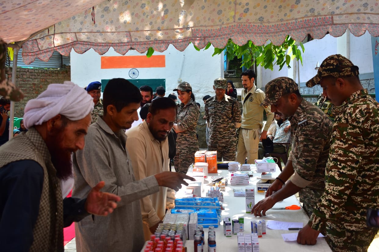 Srinagar, Health Camp, CRPF, Gosanard