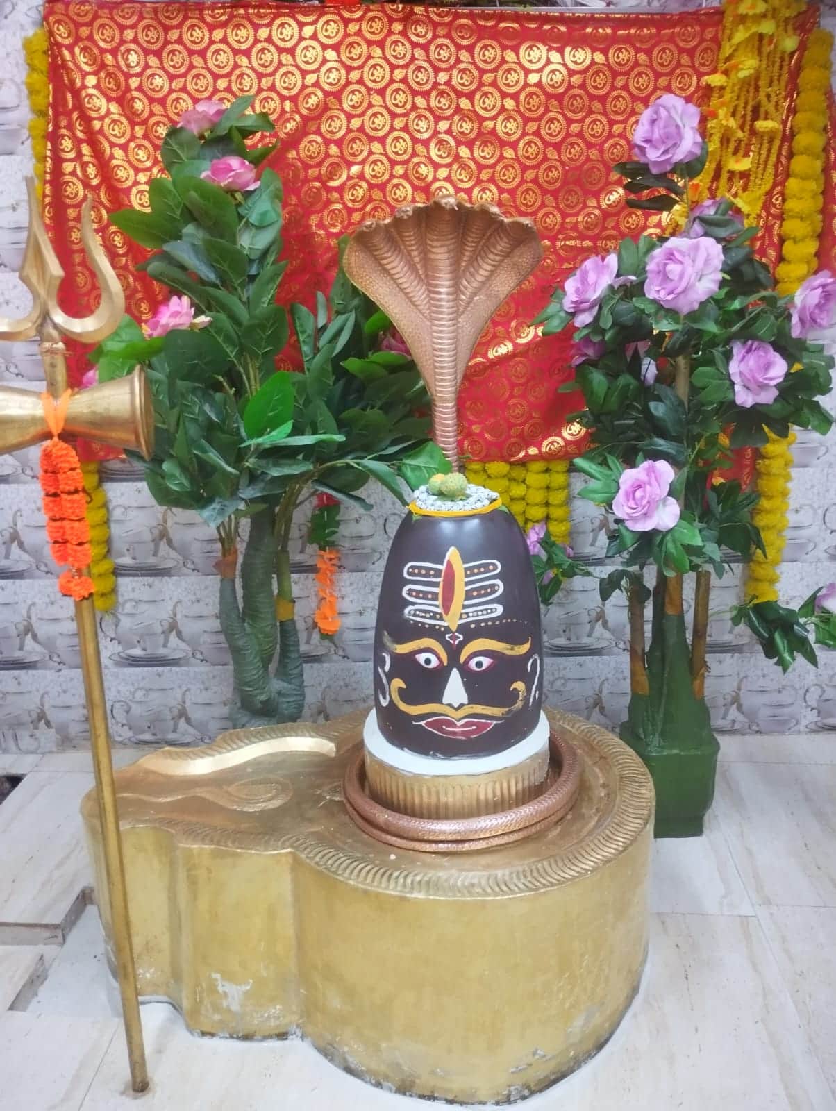 ठाकुर द्वारा गोशाला जमली धाम मेंमहादेव मंदिर मेंलधारी को अष्टधातु से मढ़वाया। स्रोत : जागरूक 