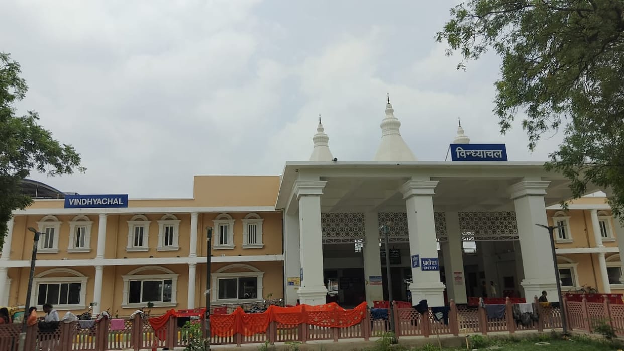 The newly constructed railway station will offer a glimpse of the Vindhyachal Dham.