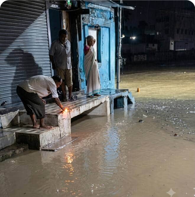Rain lashes Pandhurna: Chandrabhaga in spate, flood water enters houses and shops, people stay awake all night