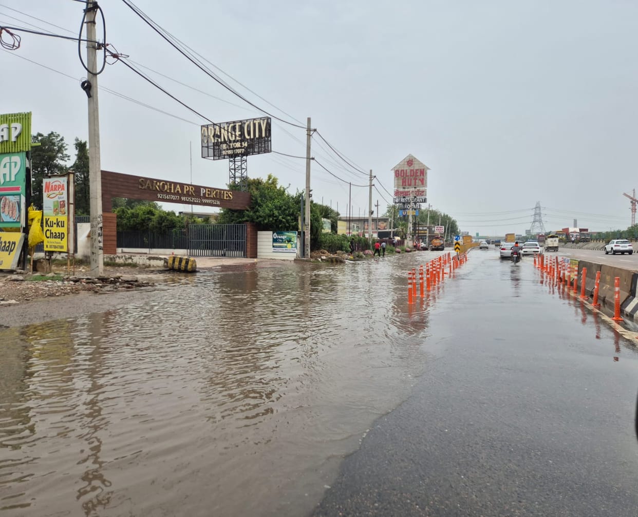 22 mm of rain washed away claims of water drainage, roads submerged