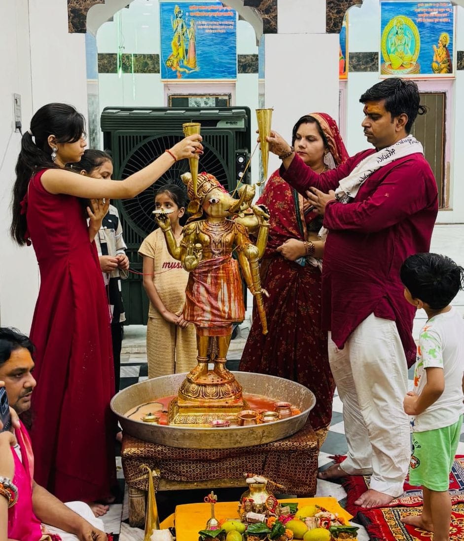 Performing the *Abhishek* of Lord Varaha dispels all the troubles of life.