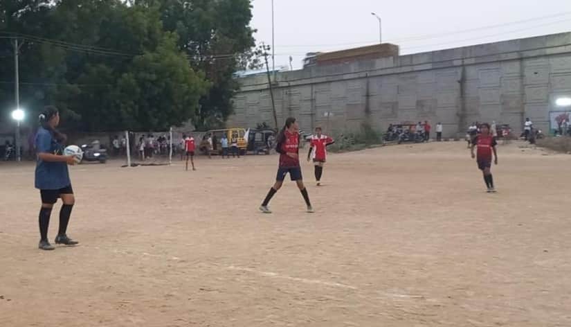 Chunar defeated Gopiganj B in the girls football match