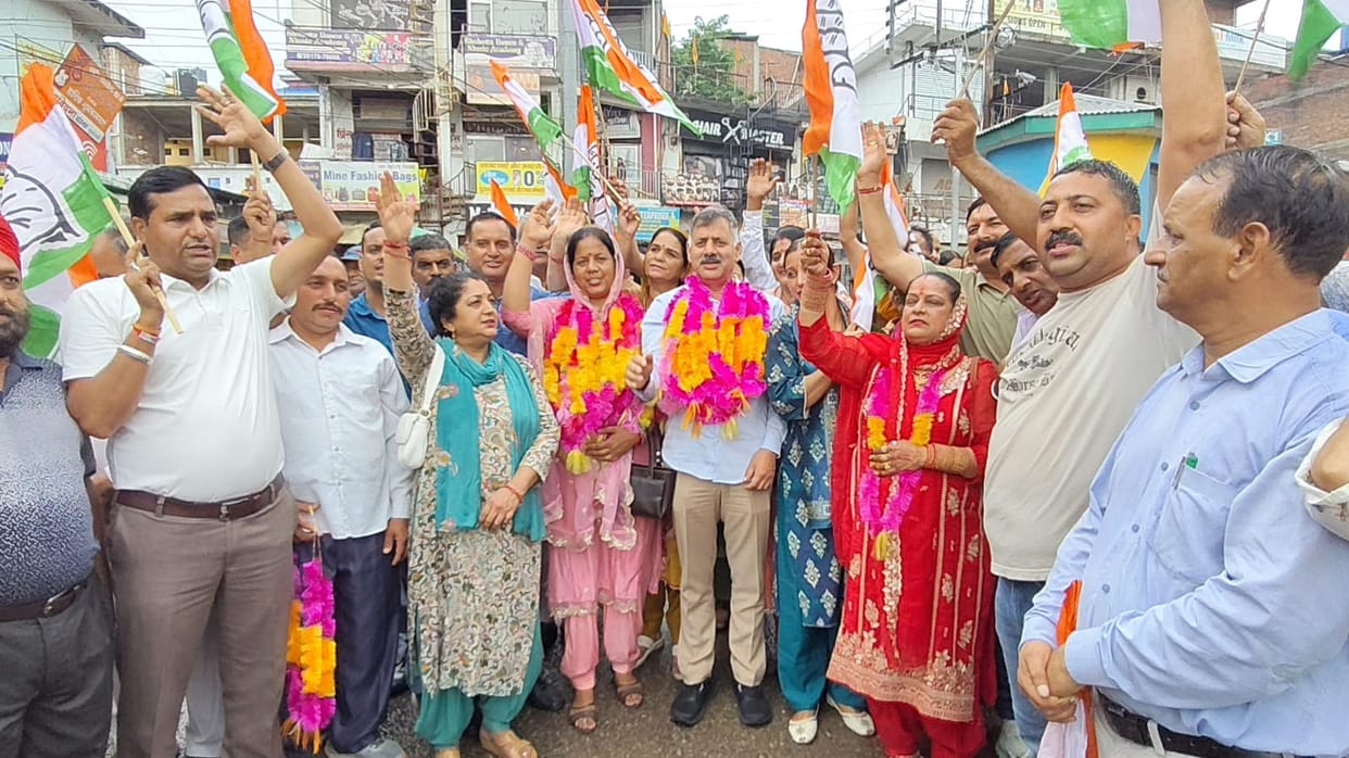 Power shared in Ghumarwin BDC: Chairperson post goes to Congress, Vice-Chairperson to BJP.