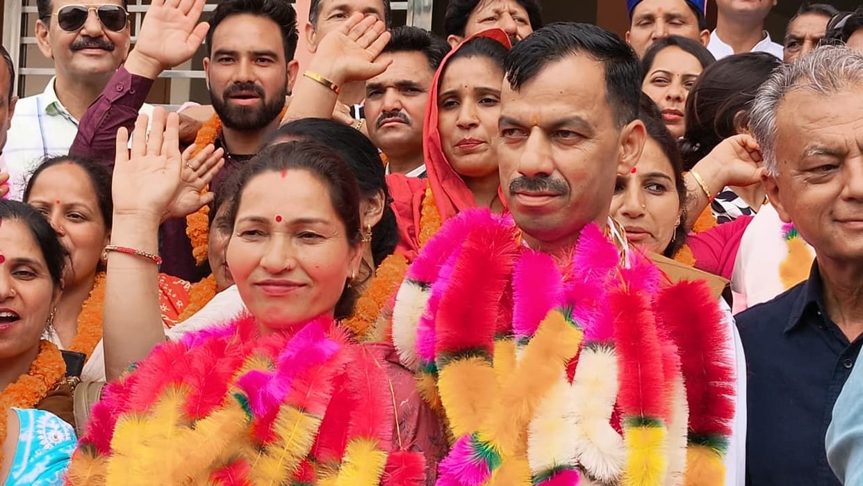 BJP secures the posts of Zila Parishad President and Vice-President.