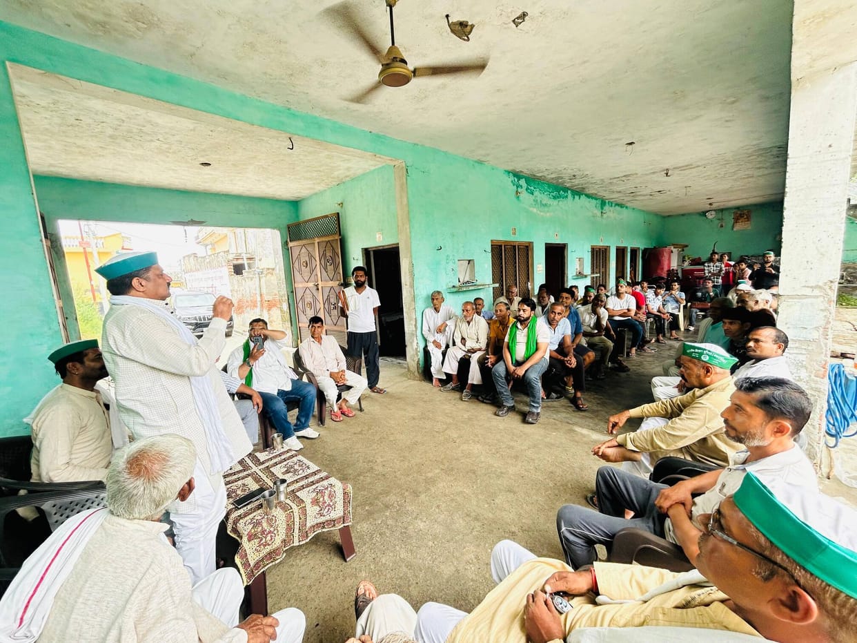 Vikas Tyagi becomes Village President of BKU (Arajnaitik).