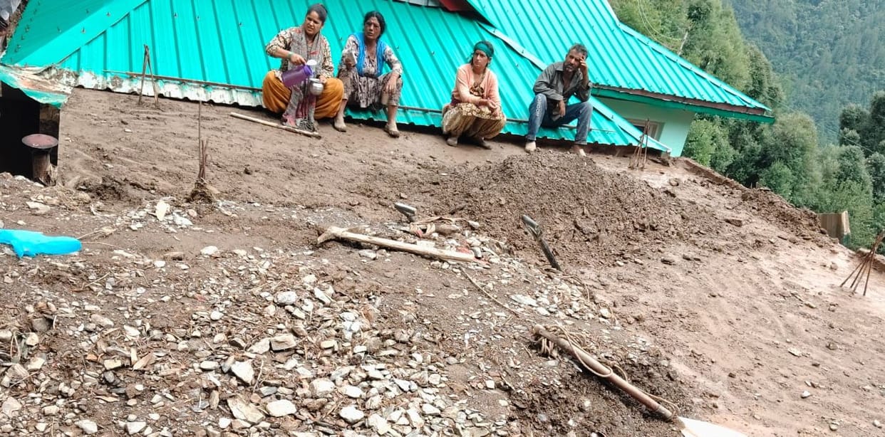 The Patwari assessed the damage caused to the house.