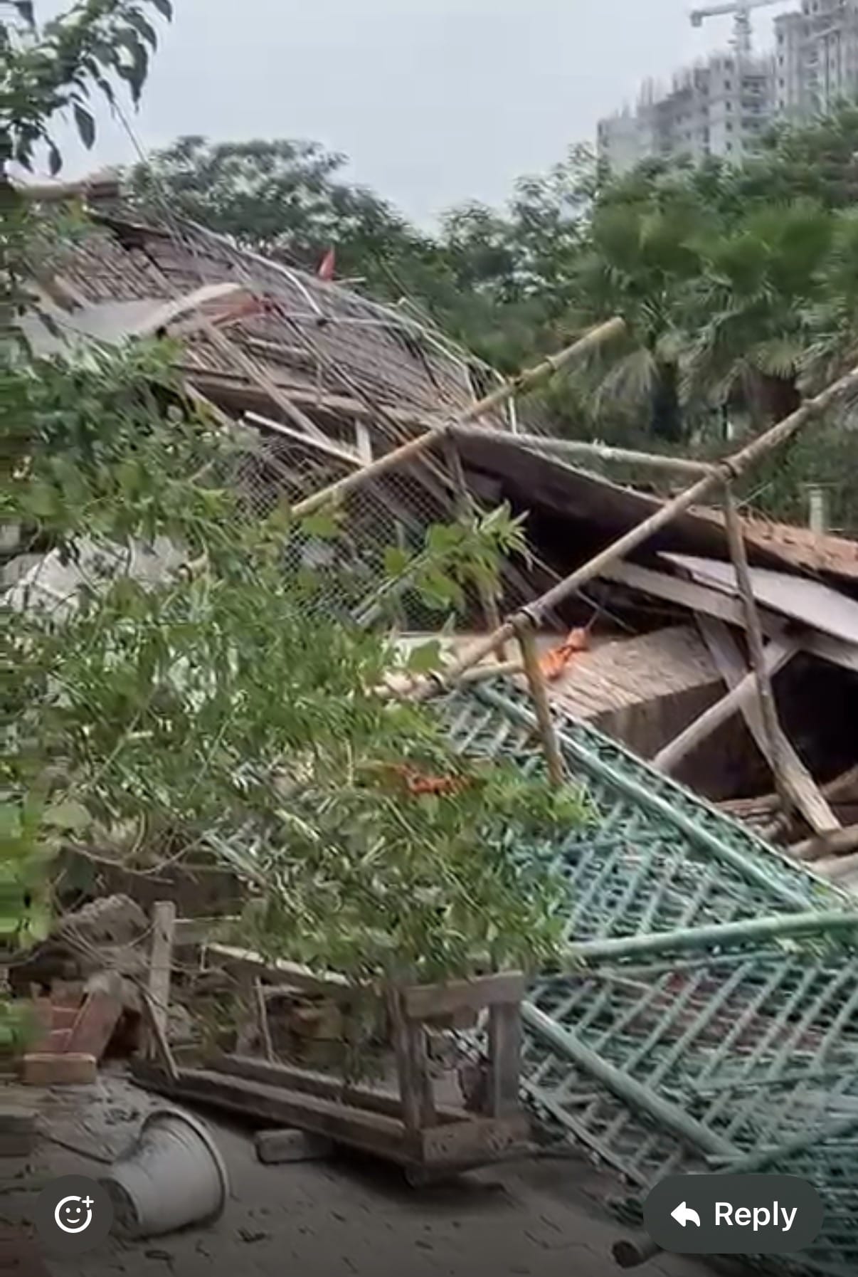 The only religious site for the societies of Sector-150 demolished.