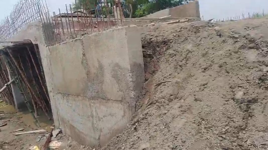 Construction of the Basantpur culvert will benefit 8,000 people.