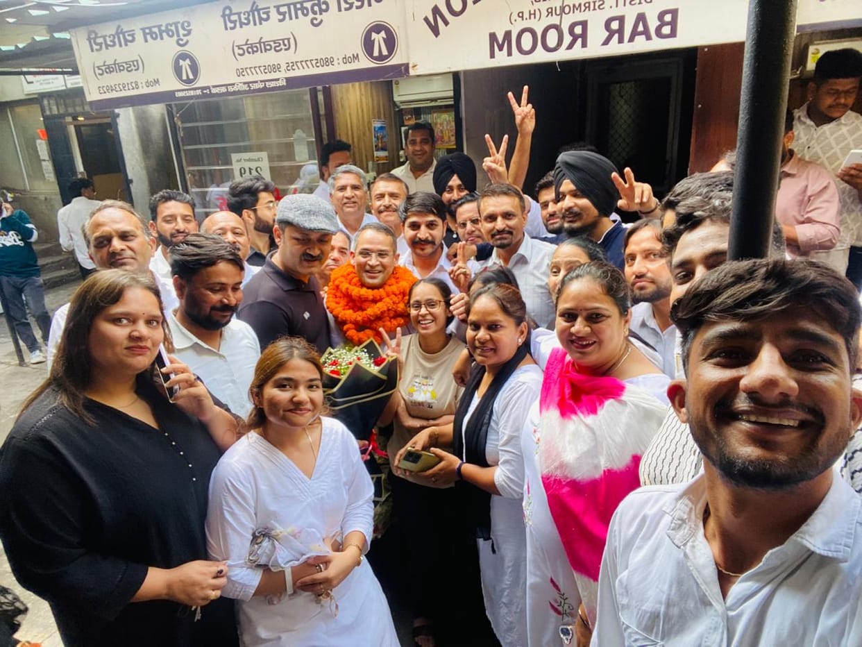 Satpal Dariya becomes President of Paonta Bar Association.
