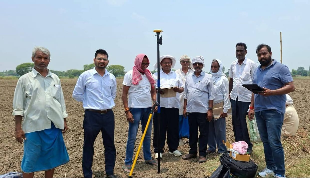 Demarcated the land using new technology.