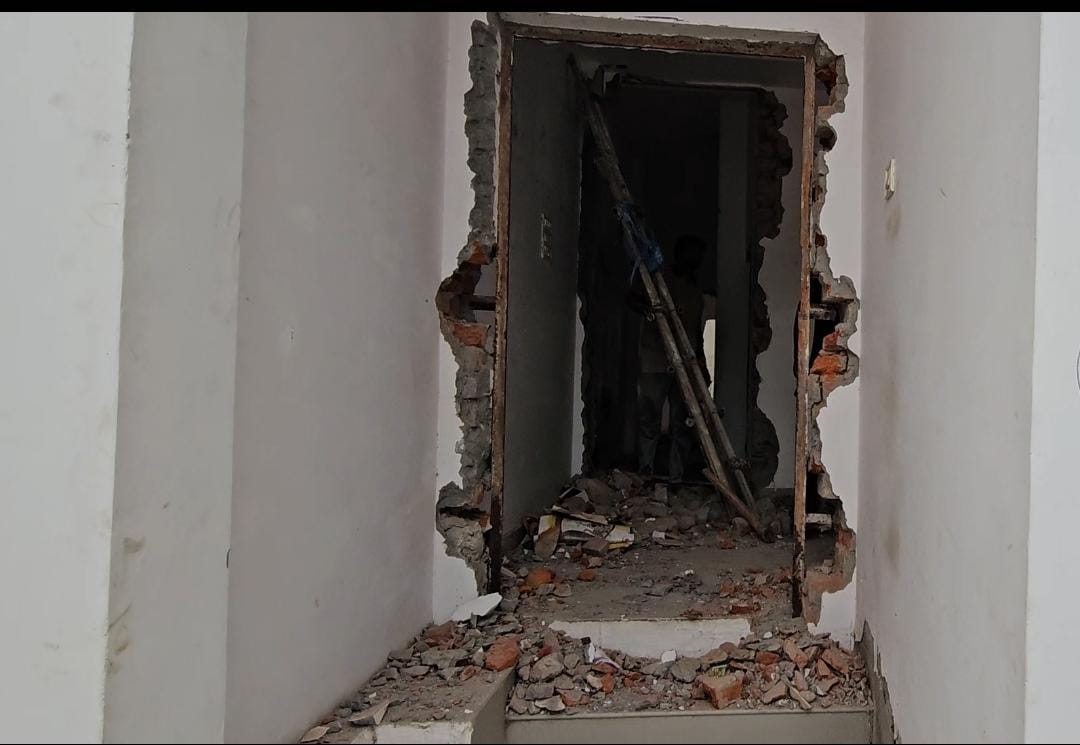 Illegal occupants stripped even the doors and windows from government quarters