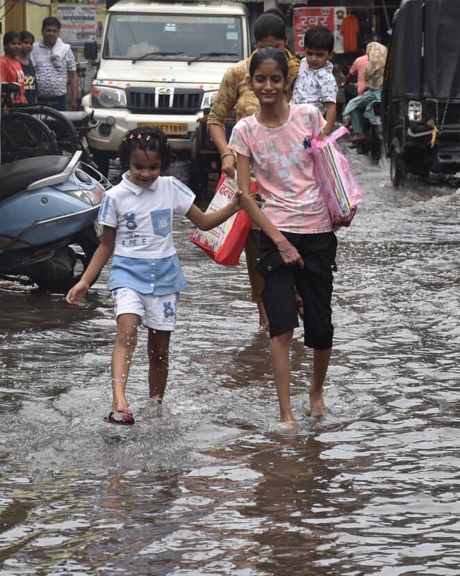 Reality of claims exposed... waterlogging after the very first rain