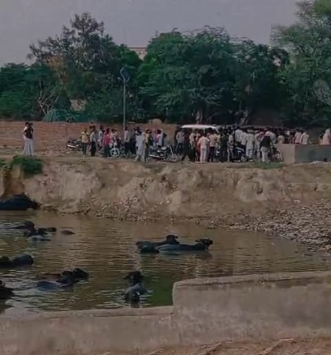 Two teenagers drowned after entering a pond to retrieve a slipper.