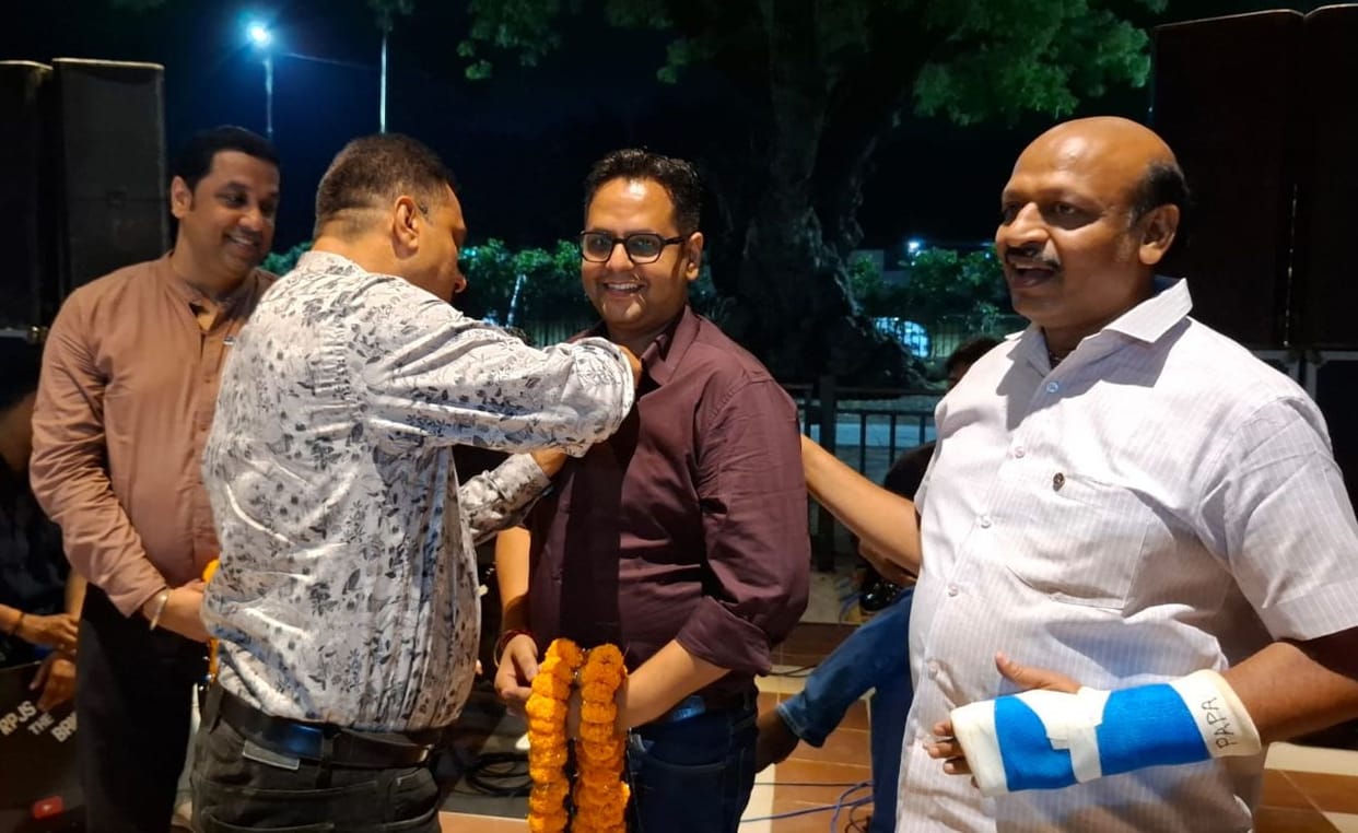 Rohit elected President and Dr. Gaurav Secretary of the Rotary Club.