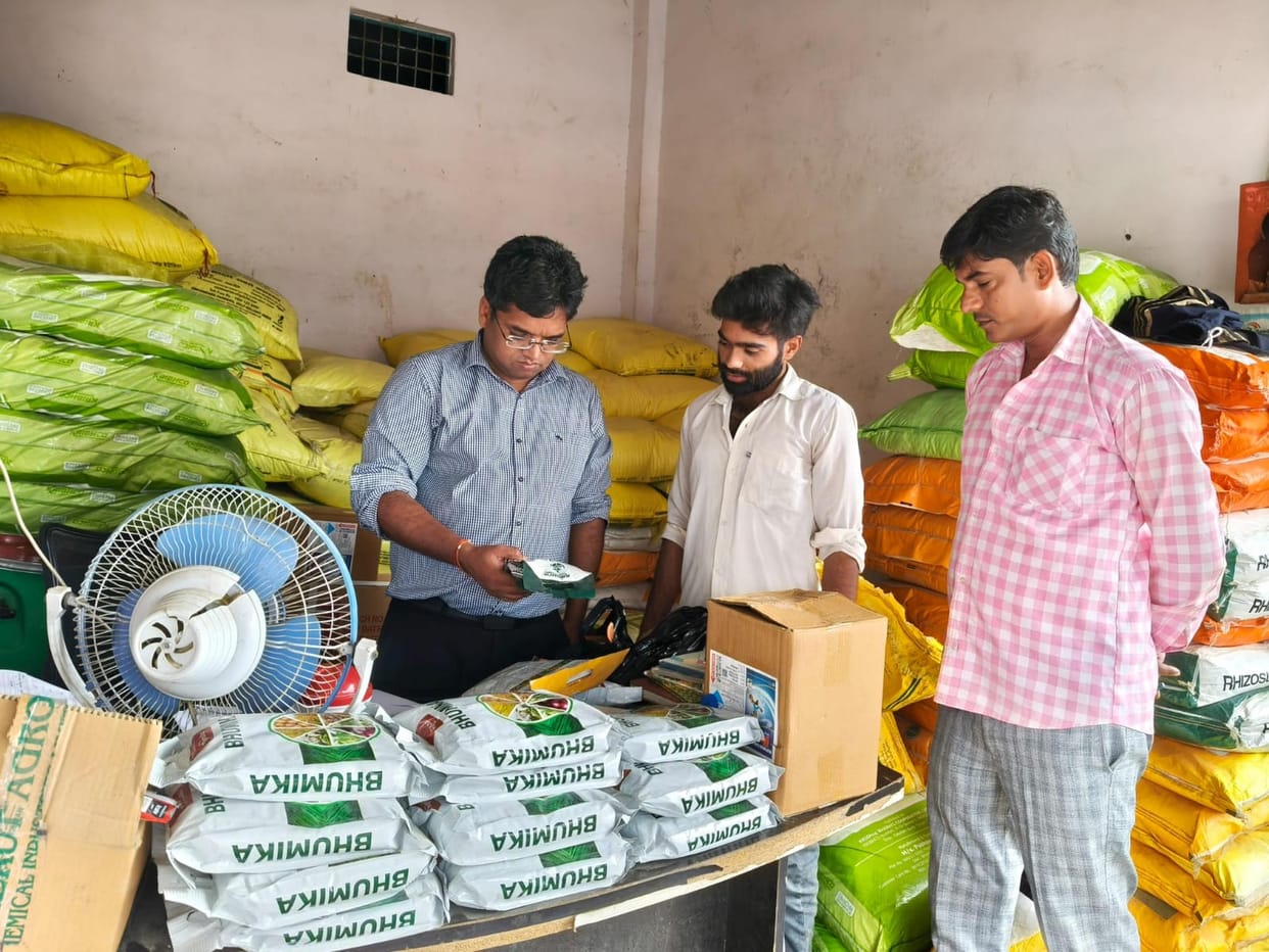 Raids on fertilizer shops; licenses of two suspended.