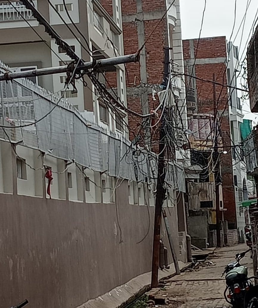Dilapidated poles and transformers kept in the open will pose a problem during the rains.