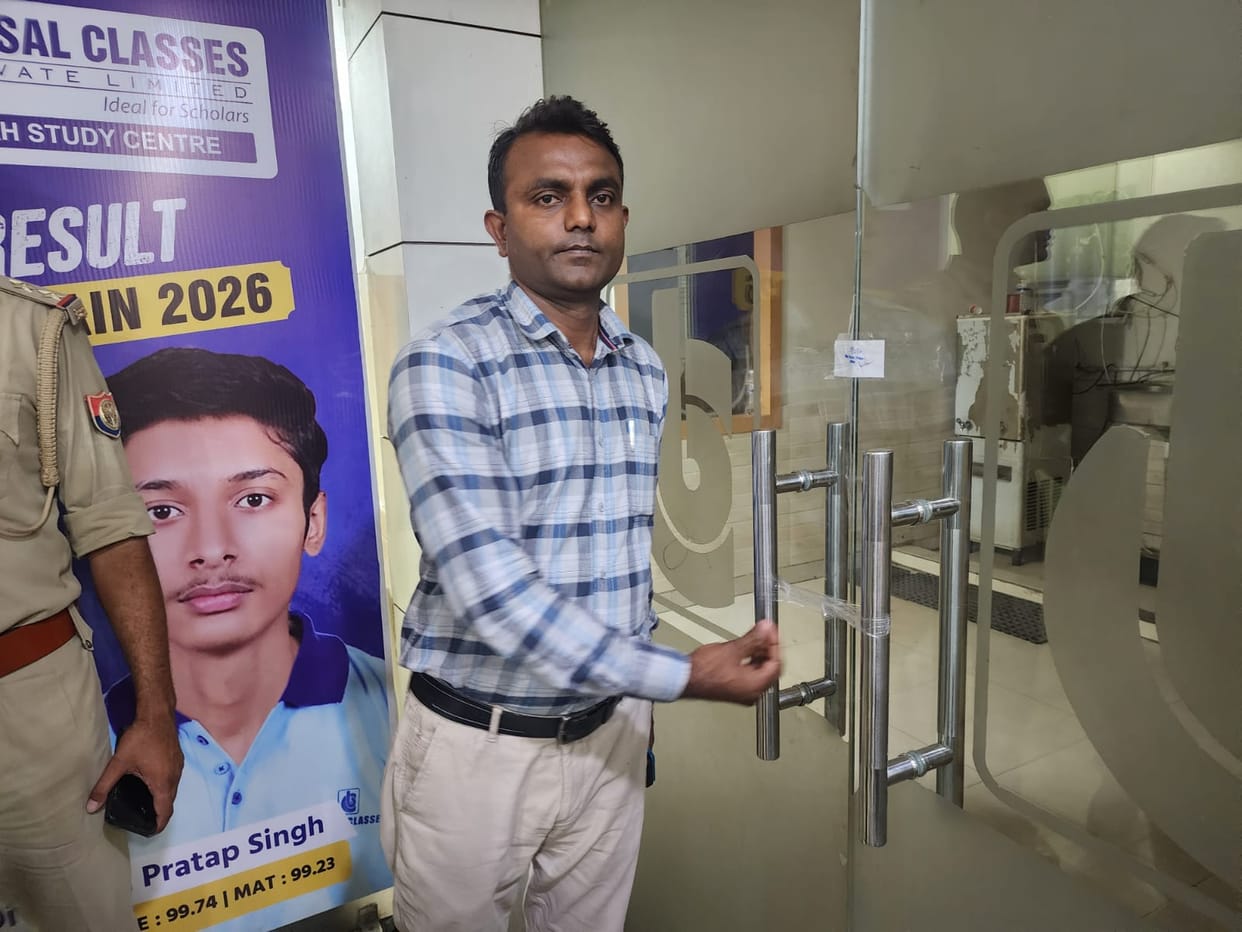 Bansal Classes, which was operating without registration for seven years, sealed