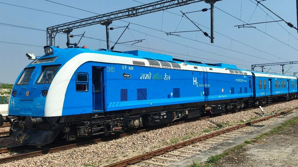 Hydrogen train ran to Rohtak at a speed of 110 km per hour