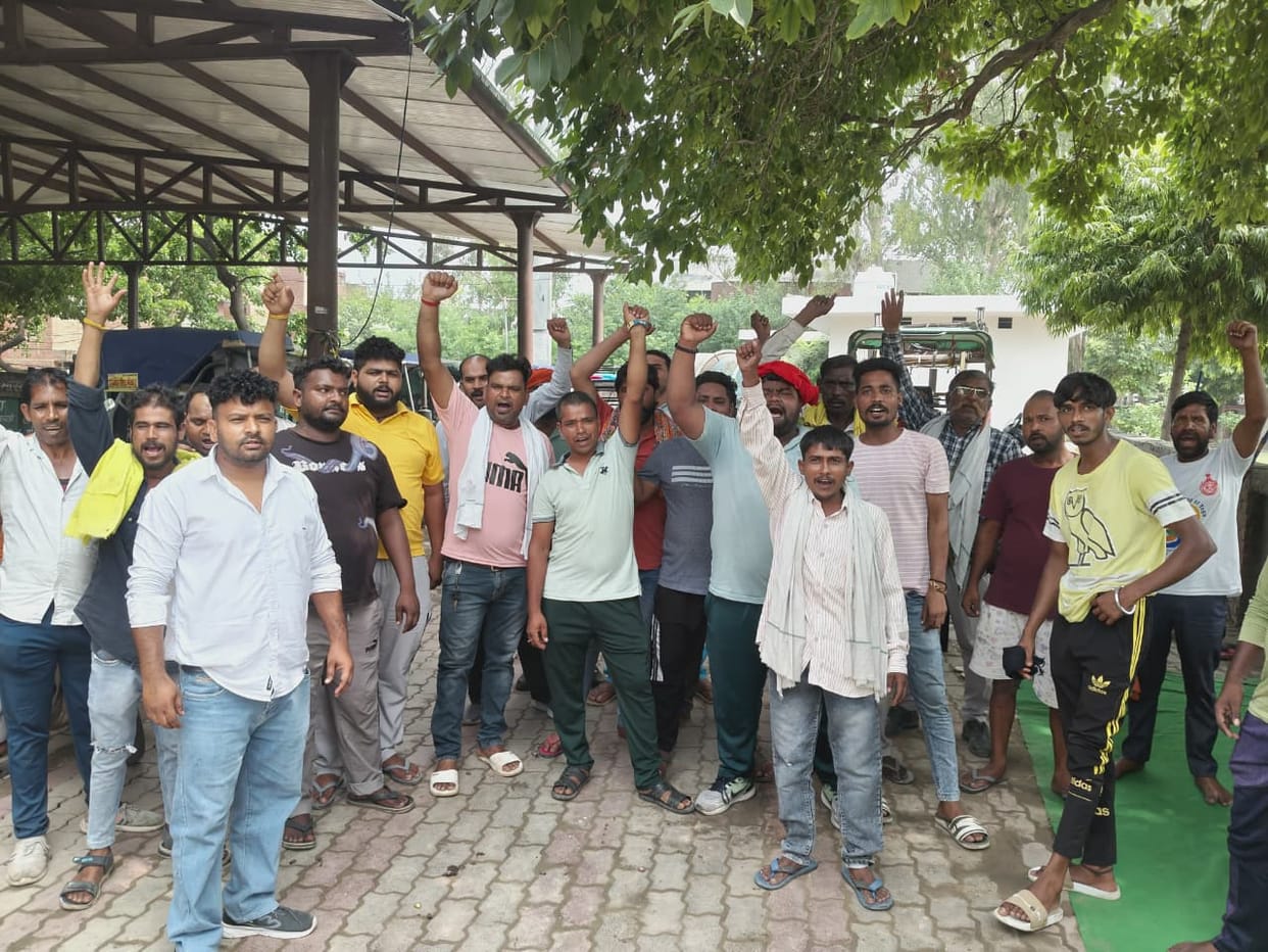 Sanitation workers stage protest over non-payment of salaries for two months; garbage collection halted.