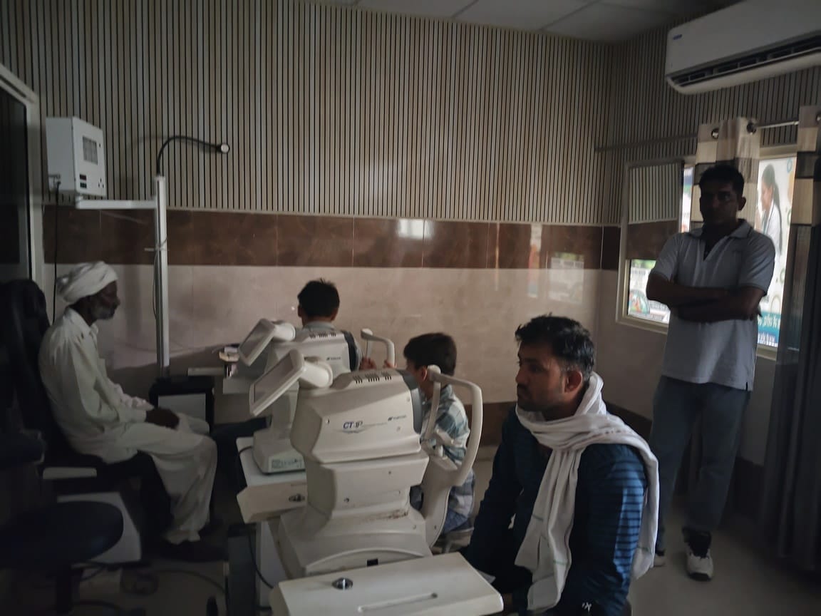 A hospital in disarray... no designated OPD rooms, eye department plunged in darkness
