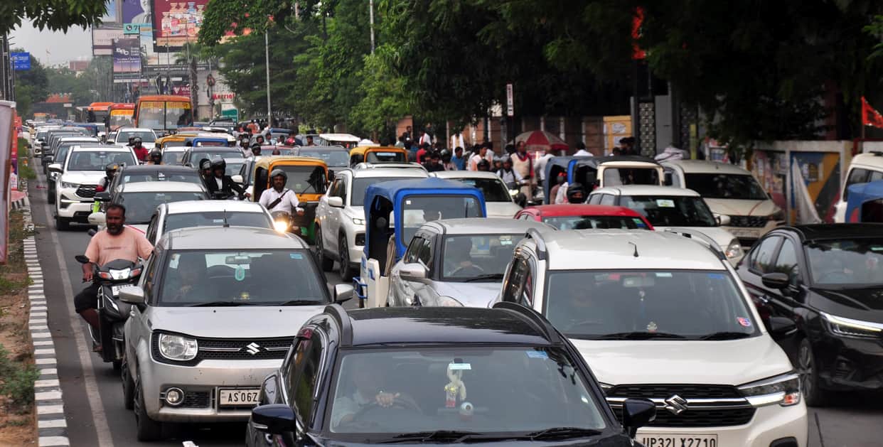 Kathmandu route blocked by landslide hundreds of vehicles stranded on both sides