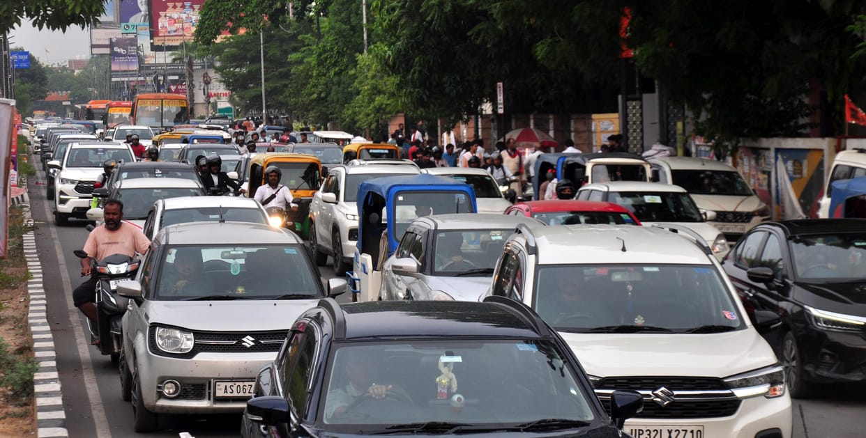 Kathmandu route blocked by landslide hundreds of vehicles stranded on both sides