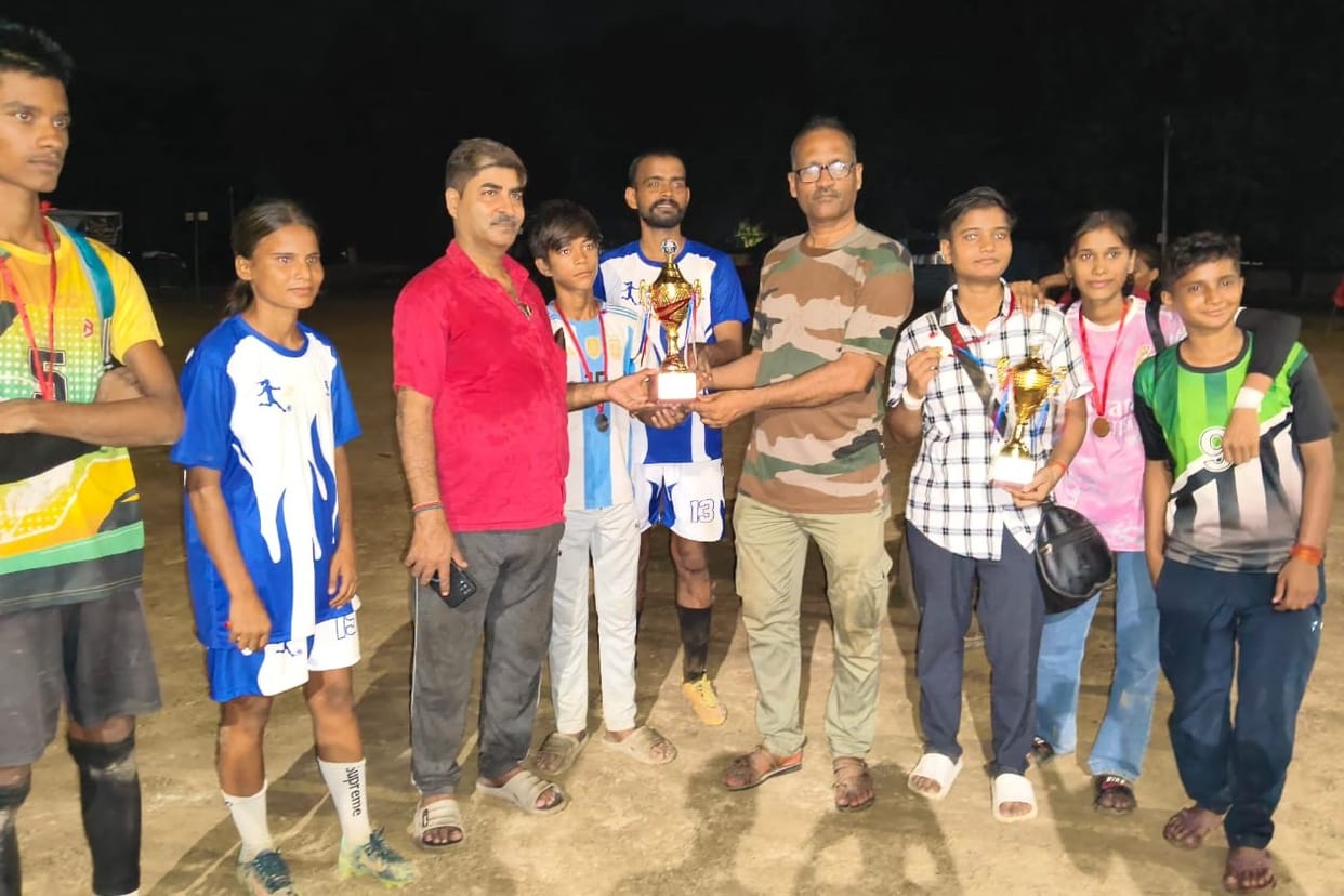 Night Football: Gyanpur boys category and Gopiganj girls winner