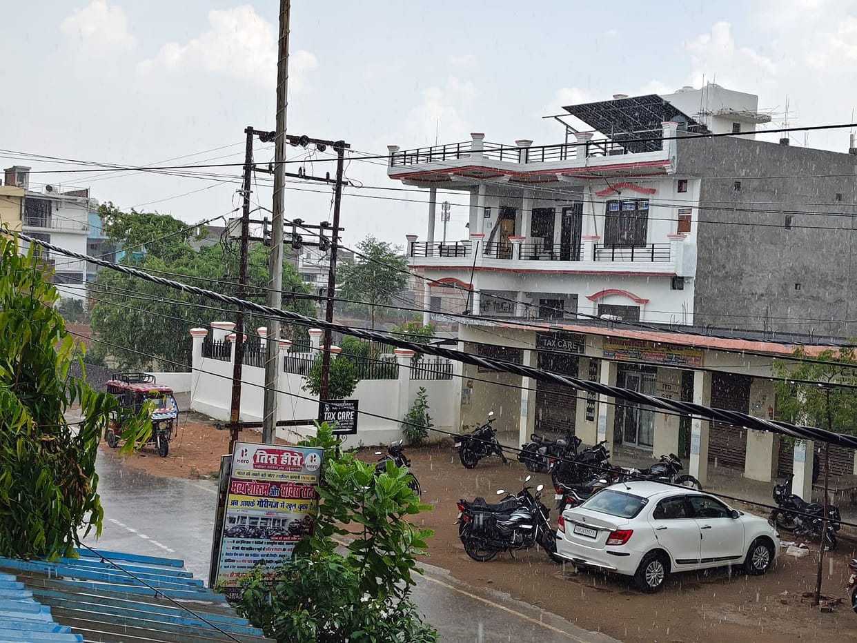 When the rain stopped, the humidity heightened the discomfort.