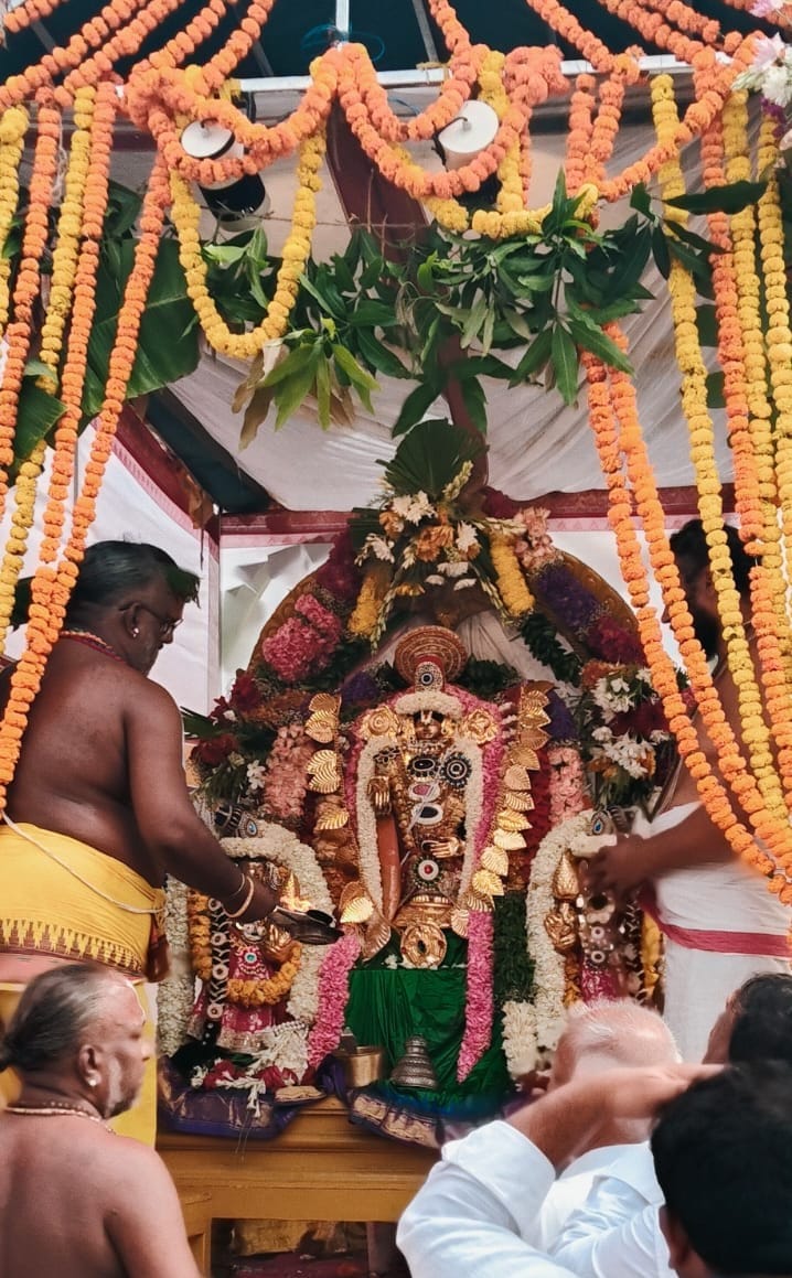 Radhotsav at Tirupati Balaji Temple; devotees performed circumambulation.