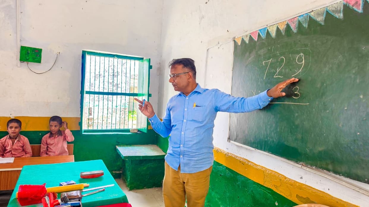 BEO stepped into the role of a teacher and explained the questions.