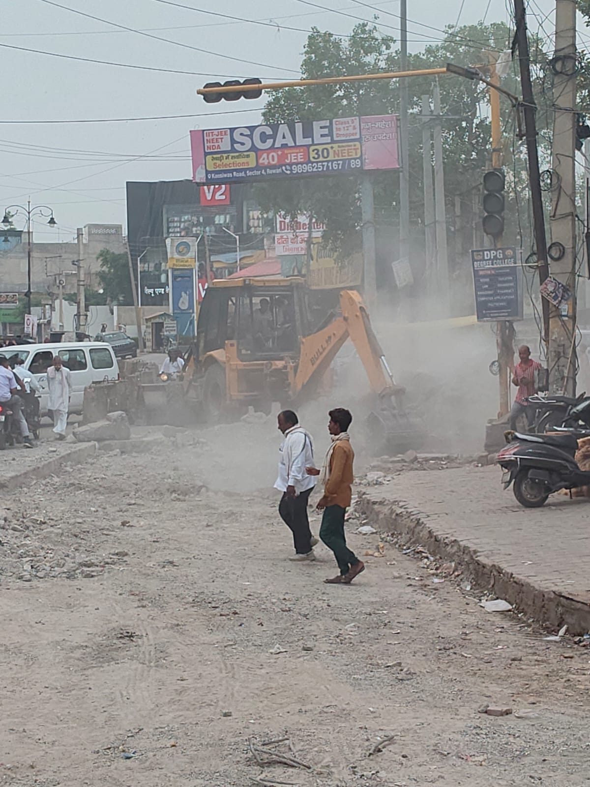 Circular Road construction work picks up pace, hope for relief