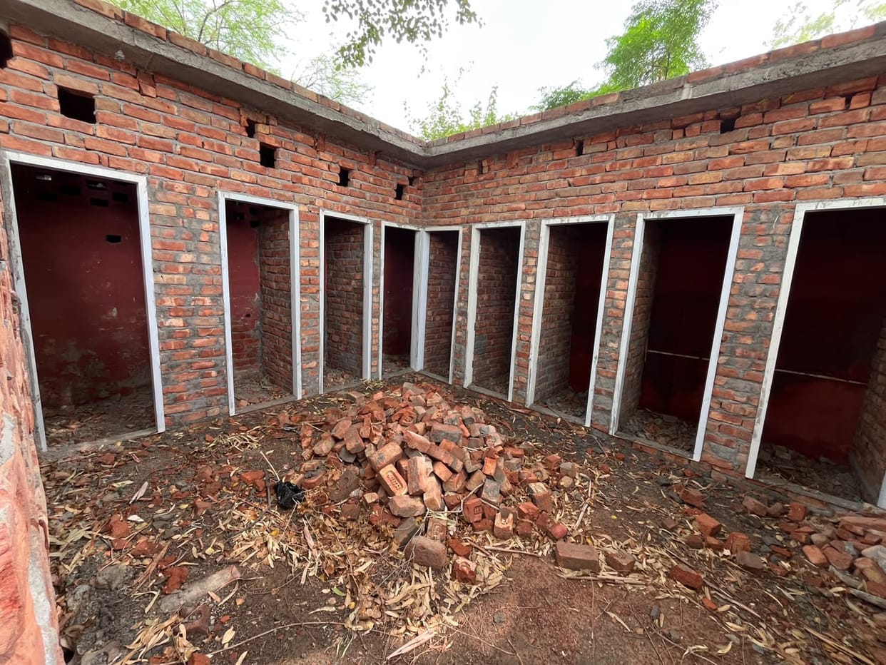 Construction of new toilets begins in government school