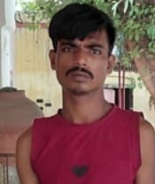 Accused in a murderous attack caught with a hammer.